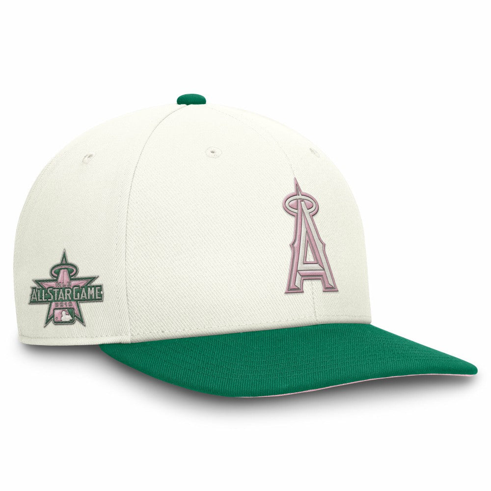 Los Angeles Angels Nike Sail Pro Performance Snapback Hat - Cream/Green Hats