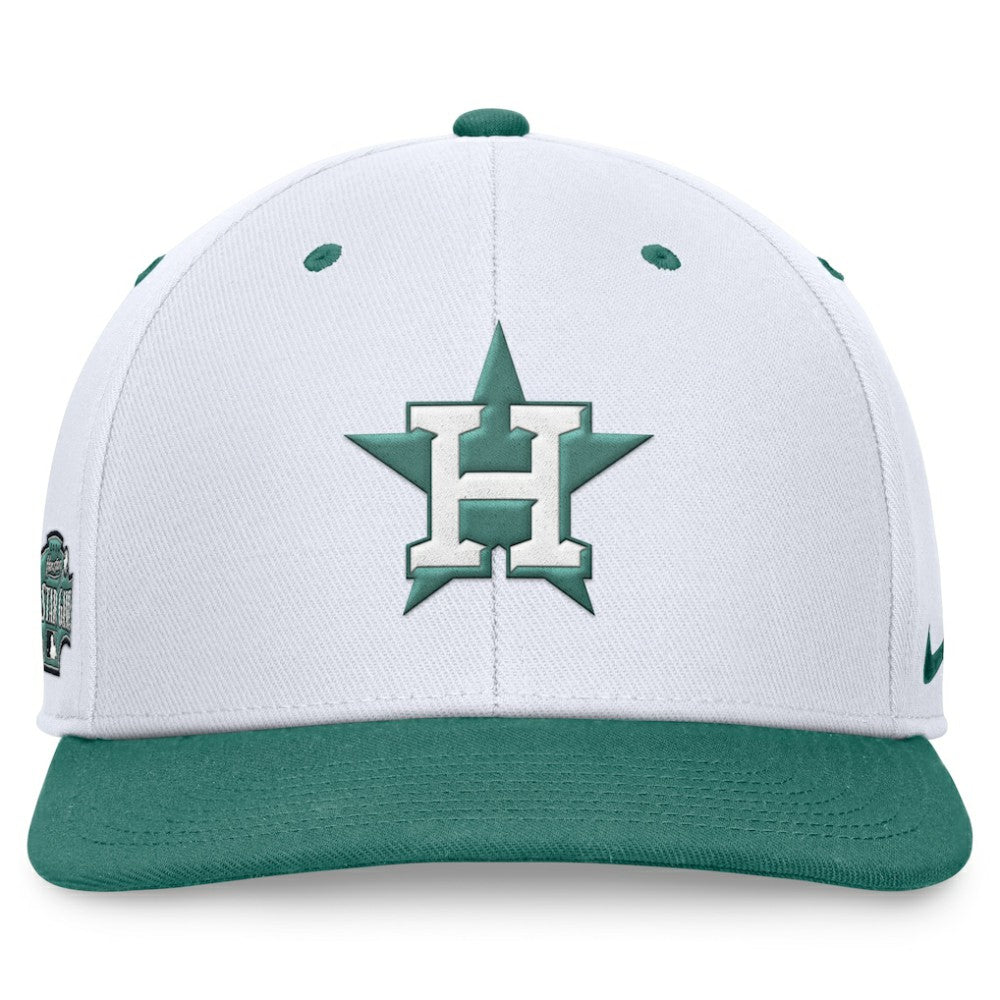 Houston Astros Nike Bicoastal Two-Tone Pro Performance Snapback Hat - White/Green Hats