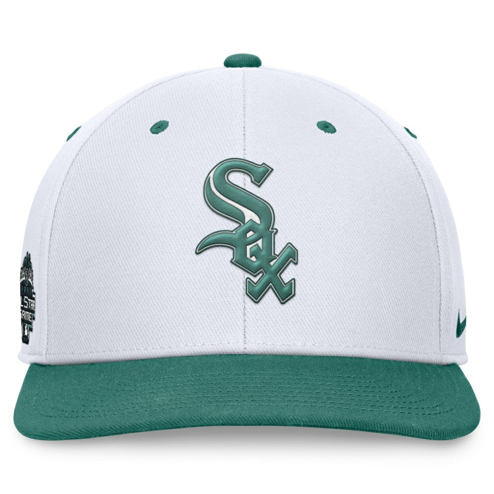 Chicago White Sox Nike Bicoastal Two-Tone Pro Performance Snapback Hat - White/Green Hats