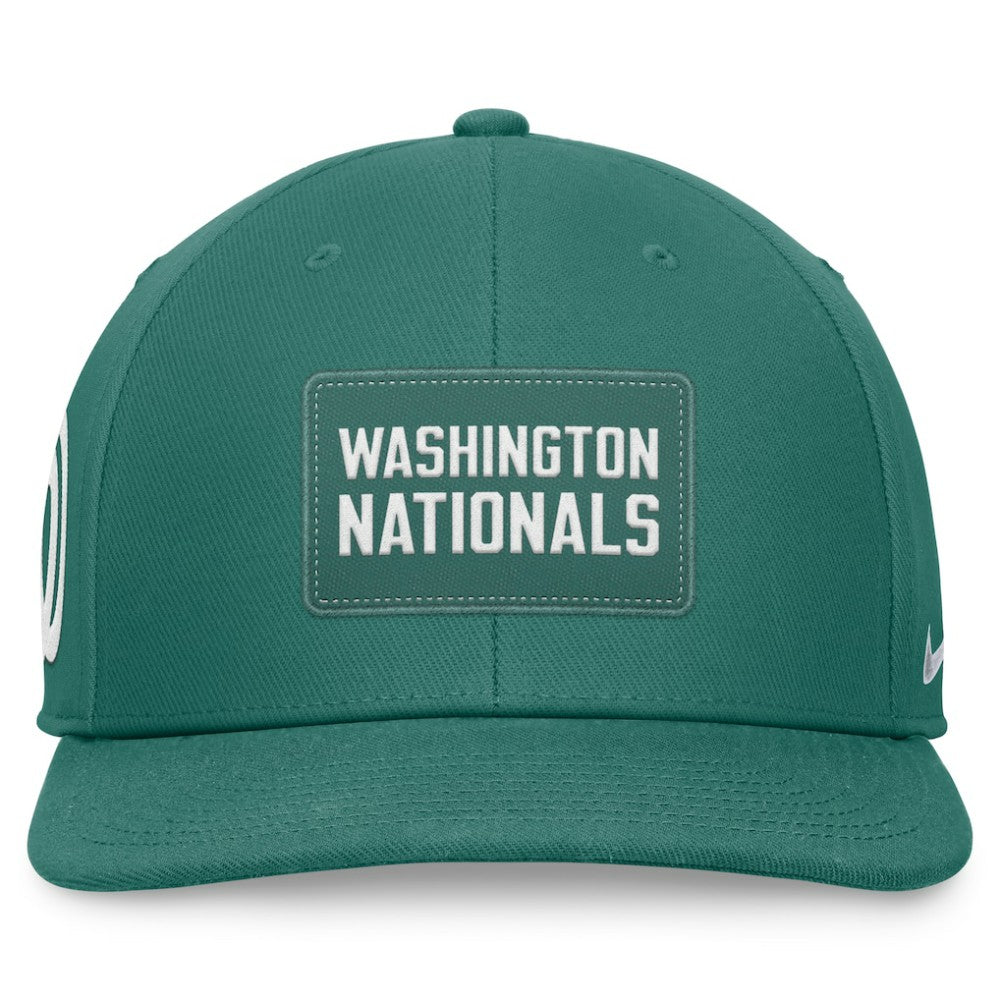 Washington Nationals Nike Bicoastal Pro Performance Snapback Hat - Green Hats