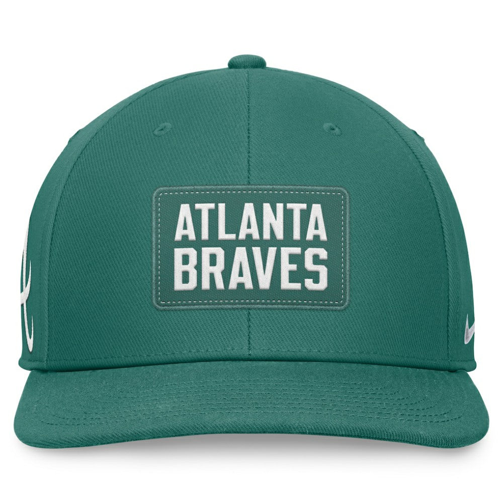 Atlanta Braves Nike Bicoastal Pro Performance Snapback Hat - Green Hats