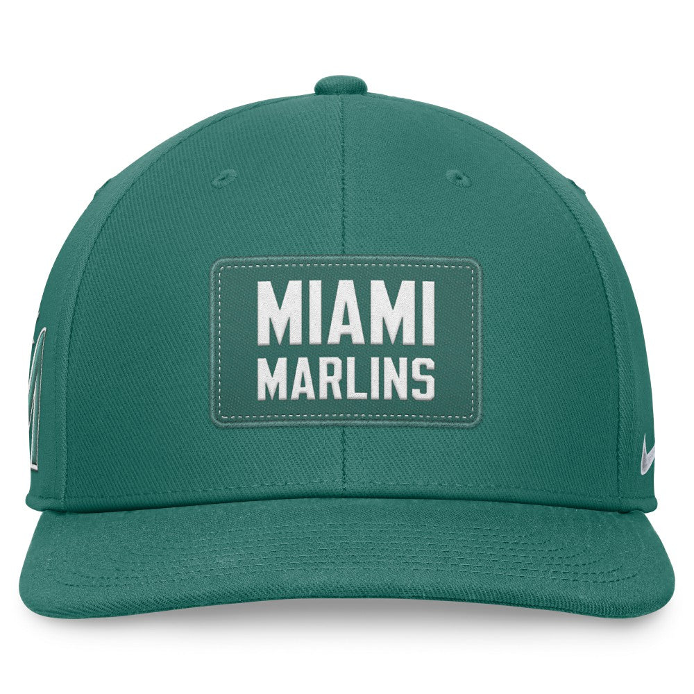 Miami Marlins Nike Bicoastal Pro Performance Snapback Hat - Green Hats
