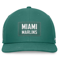 Miami Marlins Nike Bicoastal Pro Performance Snapback Hat - Green Hats