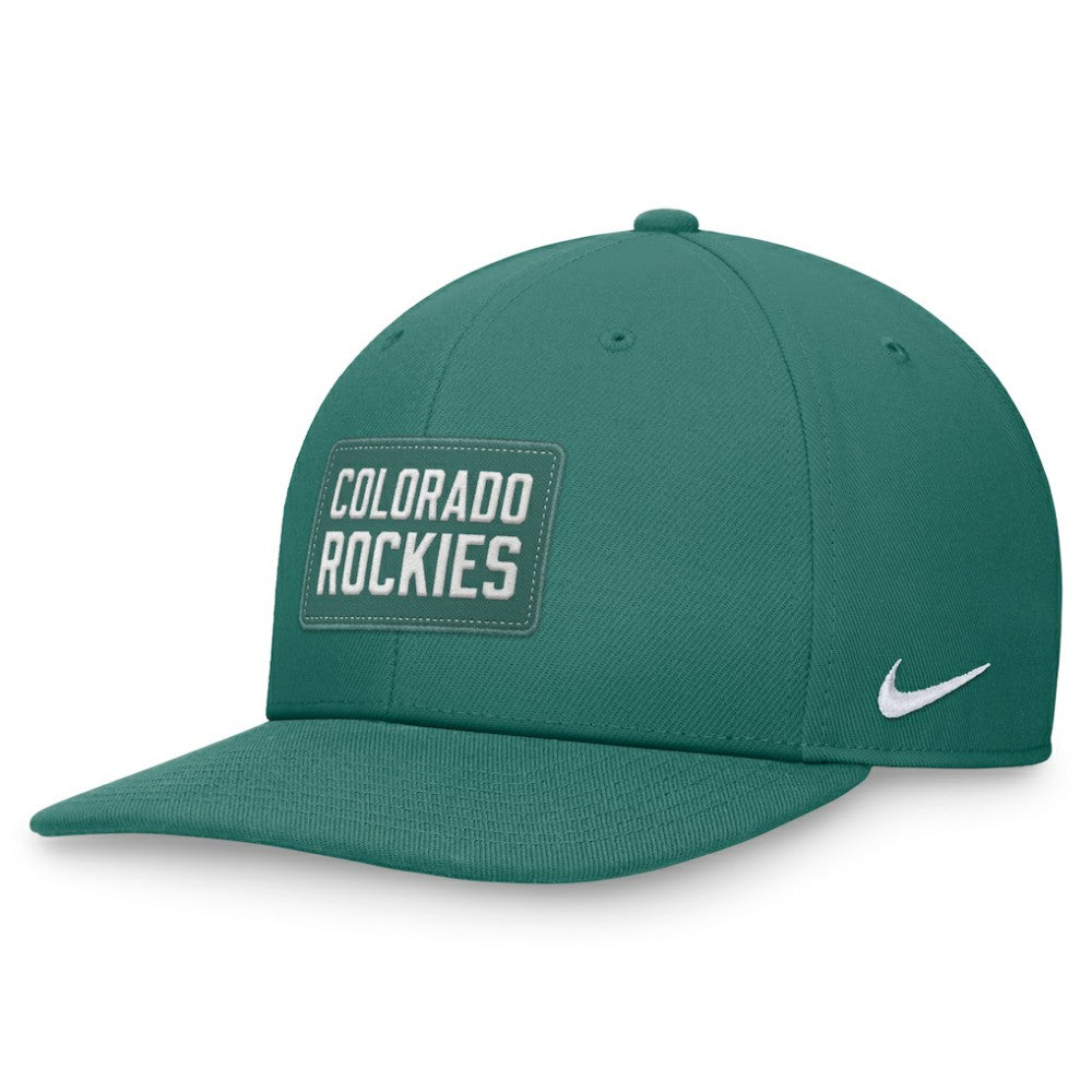 Colorado Rockies Nike Bicoastal Pro Performance Snapback Hat - Green Hats