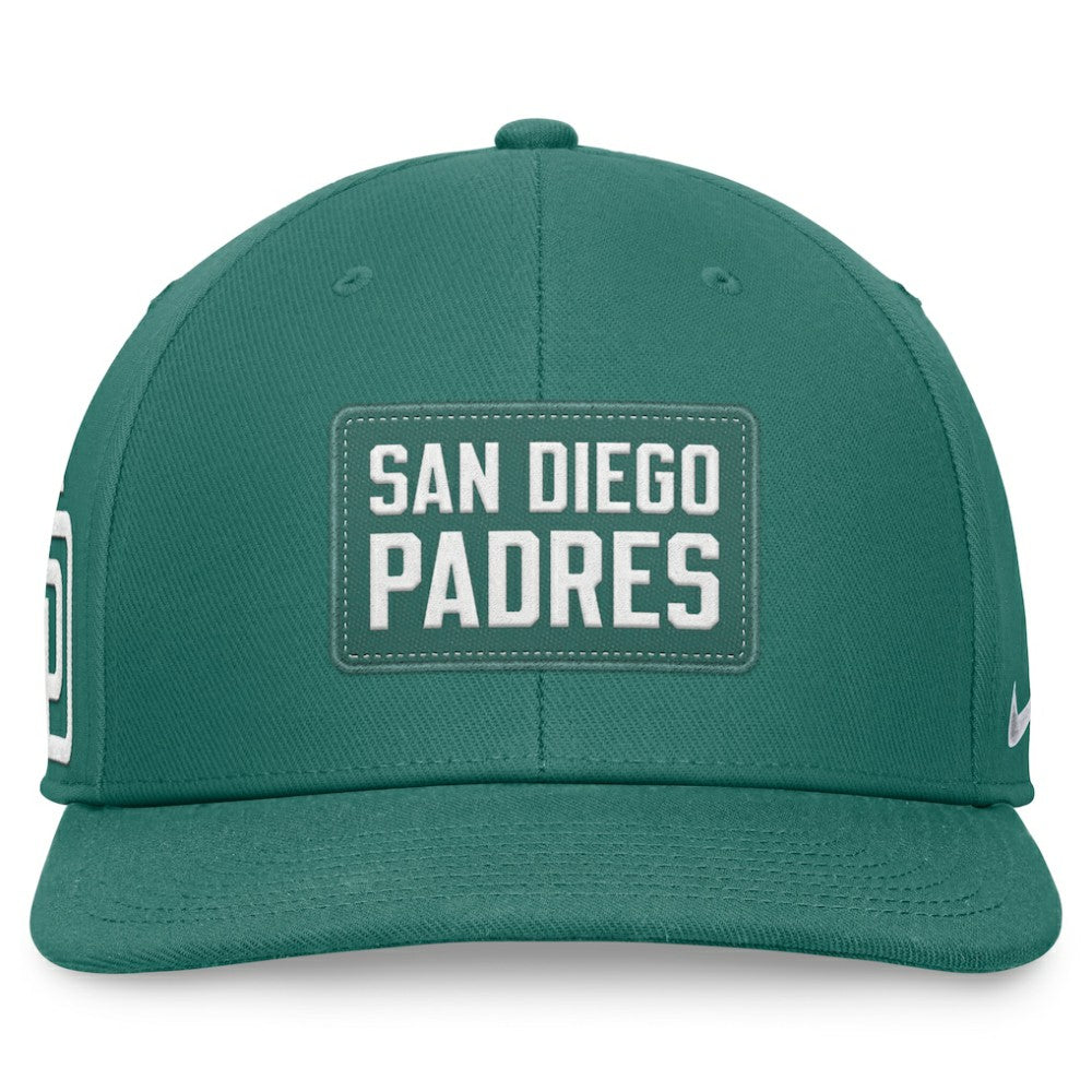 San Diego Padres Nike Bicoastal Pro Performance Snapback Hat - Green Hats