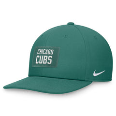 Chicago Cubs Nike Bicoastal Pro Performance Snapback Hat - Green Hats