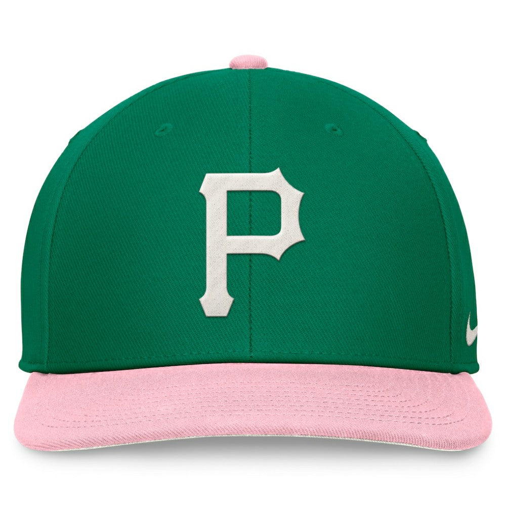 Pittsburgh Pirates Nike Malachite Pro Performance Snapback Hat - Green/Pink Hats