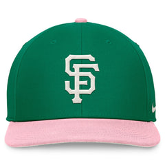 San Francisco Giants Nike Malachite Pro Performance Snapback Hat - Green/Pink Hats