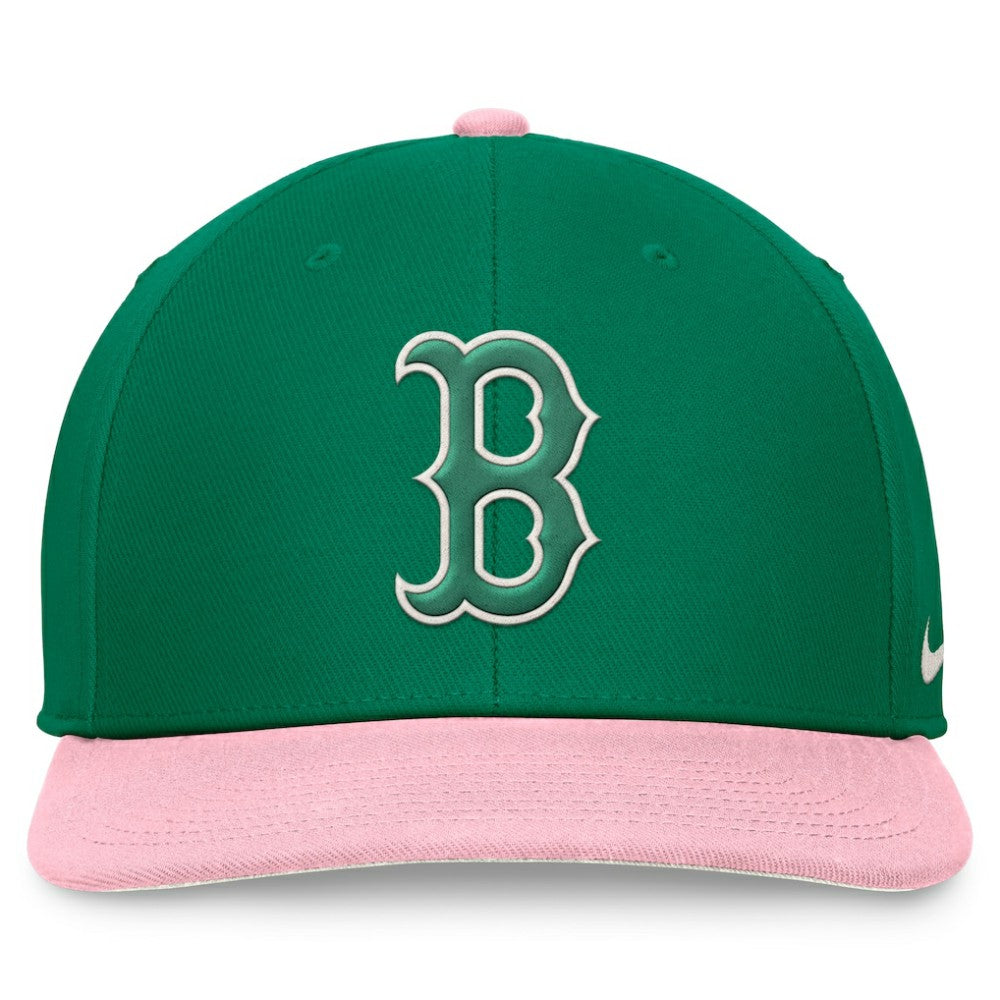 Boston Red Sox Nike Malachite Pro Performance Snapback Hat - Green/Pink Hats