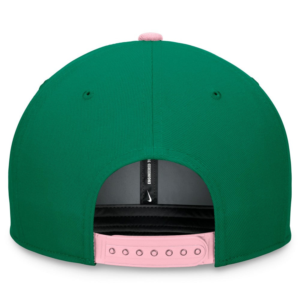 Minnesota Twins Nike Malachite Pro Performance Snapback Hat - Green/Pink Hats