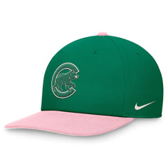 Chicago Cubs Nike Malachite Pro Performance Snapback Hat - Green/Pink Hats