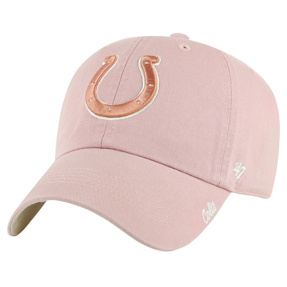 Indianapolis Colts '47 Women's Ballpark Cheer Dusty Rose Clean Up Adjustable Hat - Pink Hats