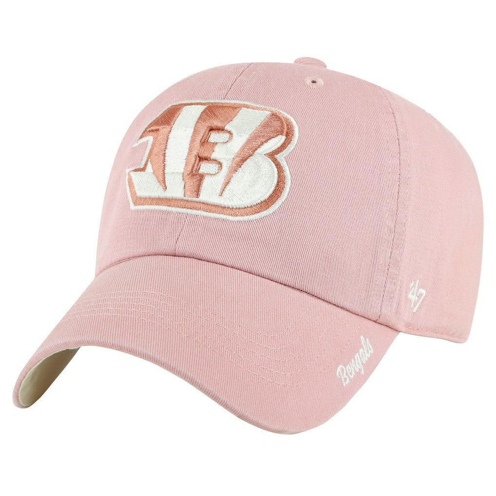 Cincinnati Bengals '47 Women's Ballpark Cheer Dusty Rose Clean Up Adjustable Hat - Pink Hats