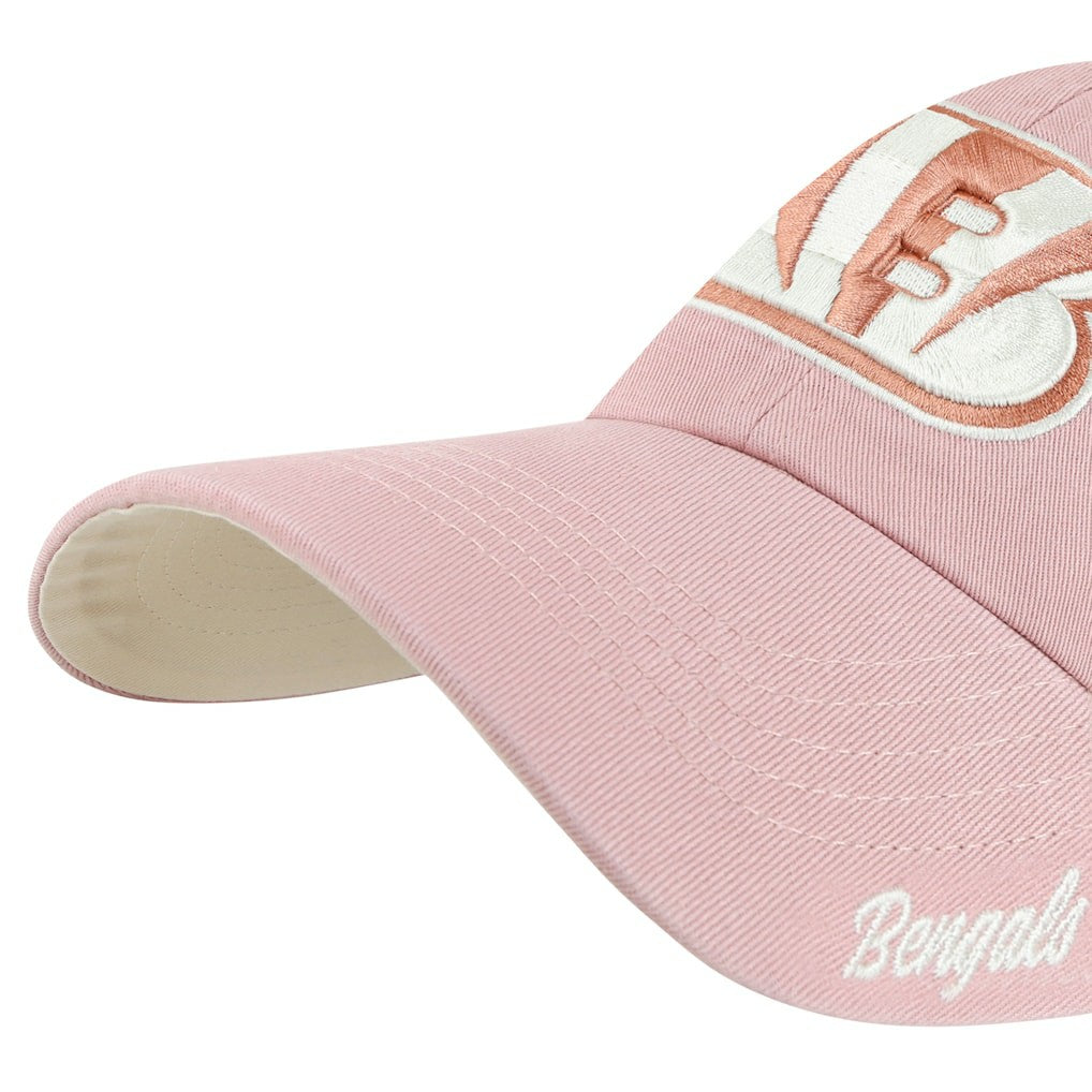 Cincinnati Bengals '47 Women's Ballpark Cheer Dusty Rose Clean Up Adjustable Hat - Pink Hats