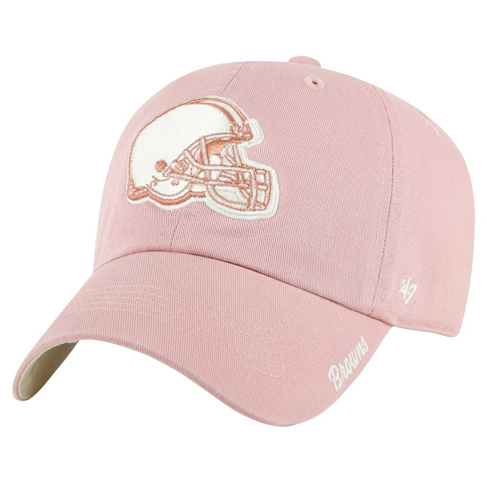 Cleveland Browns '47 Women's Ballpark Cheer Dusty Rose Clean Up Adjustable Hat - Pink Hats