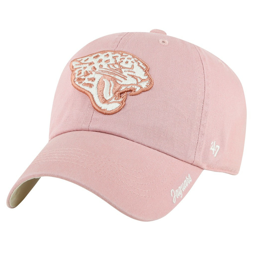 Jacksonville Jaguars '47 Women's Ballpark Cheer Dusty Rose Clean Up Adjustable Hat - Pink Hats