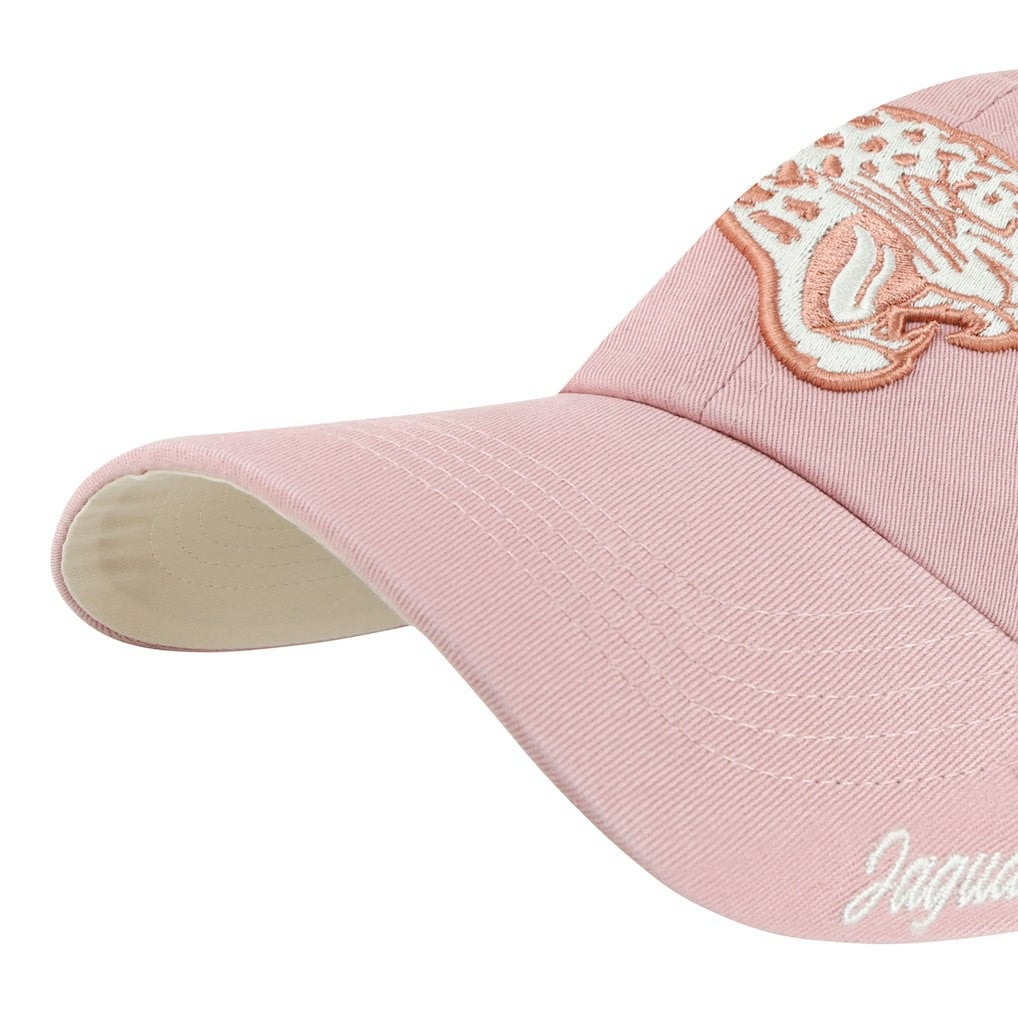 Jacksonville Jaguars '47 Women's Ballpark Cheer Dusty Rose Clean Up Adjustable Hat - Pink Hats
