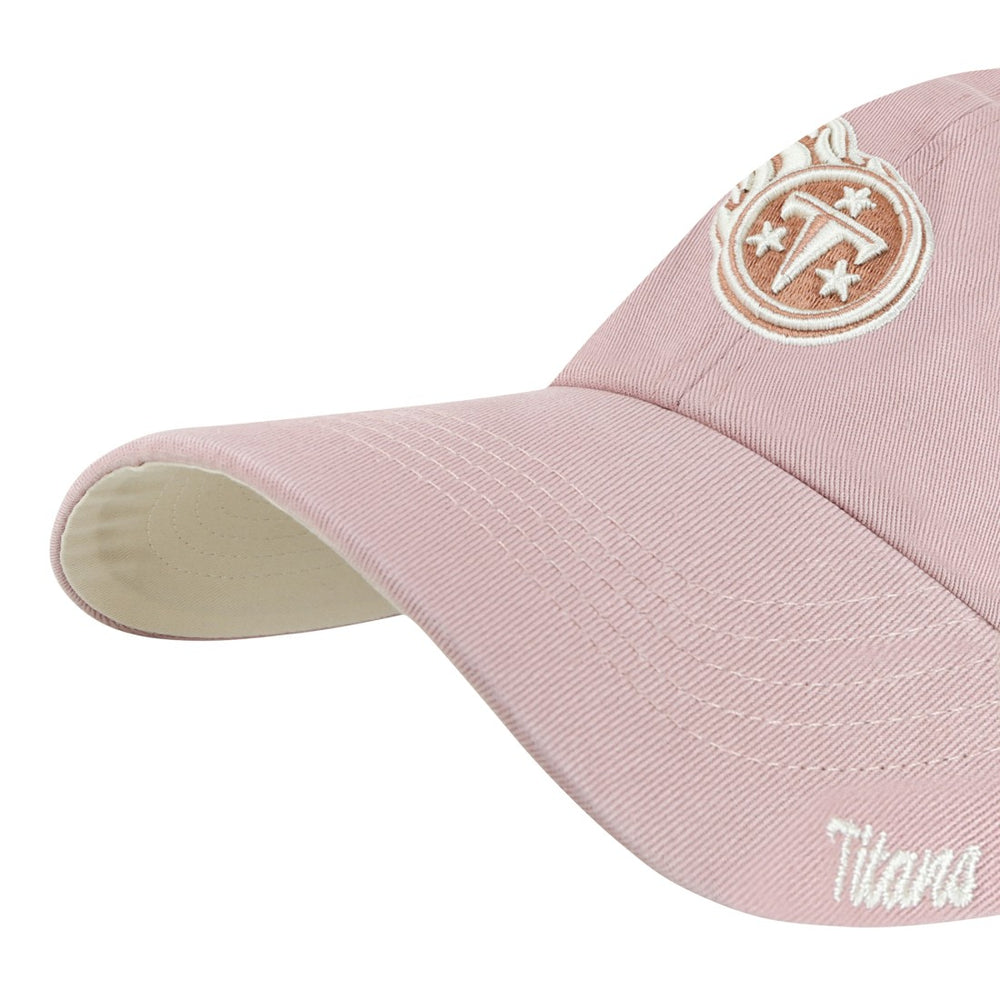 Tennessee Titans '47 Women's Ballpark Cheer Dusty Rose Clean Up Adjustable Hat - Pink Hats