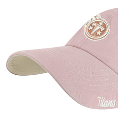 Tennessee Titans '47 Women's Ballpark Cheer Dusty Rose Clean Up Adjustable Hat - Pink Hats
