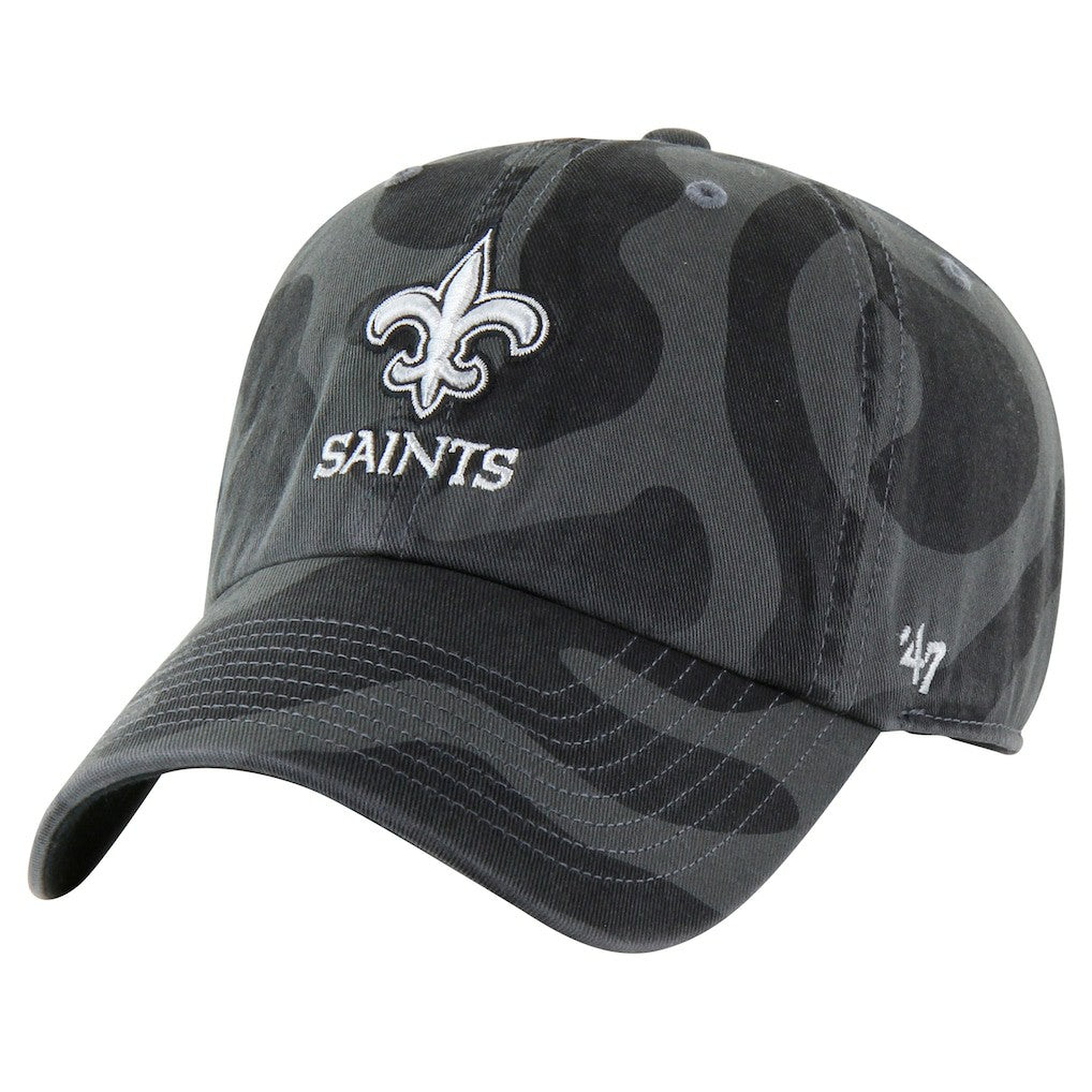 New Orleans Saints '47 Women's Freeform Clean Up Adjustable Hat - Charcoal Hats