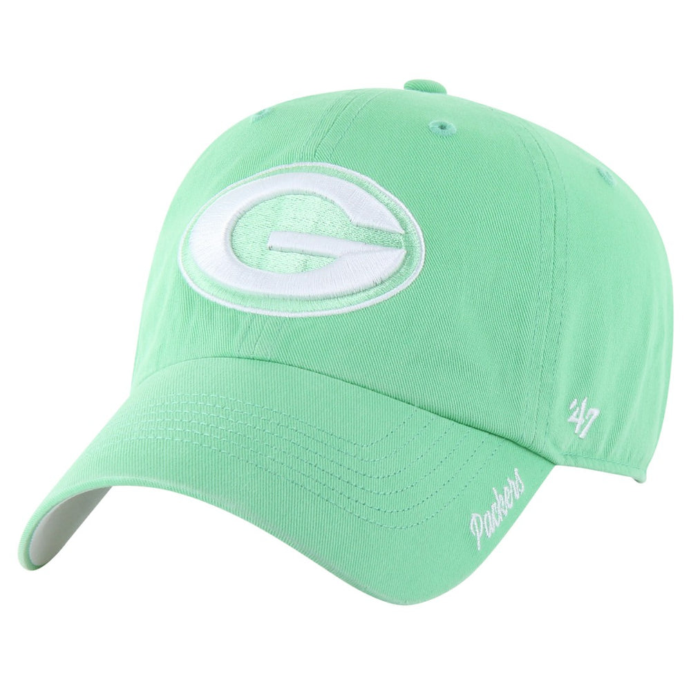 Green Bay Packers '47 Women's Luminance Cheer Clean Up Adjustable Hat - Green Hats