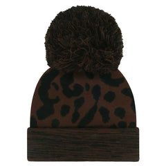 Las Vegas Raiders '47 Women's Cacao Cuffed Knit Hat with Pom - Brown Hats