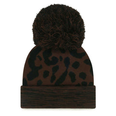Jacksonville Jaguars '47 Women's Cacao Cuffed Knit Hat with Pom - Brown Hats