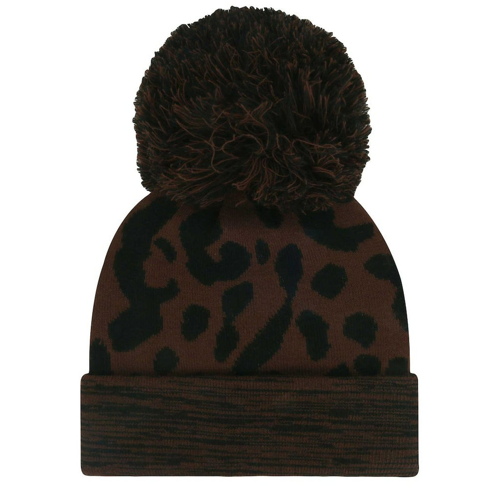 New York Giants '47 Women's Cacao Cuffed Knit Hat with Pom - Brown Hats