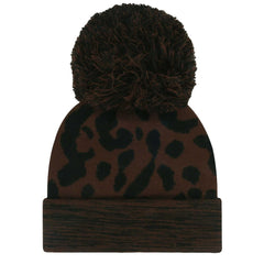 New York Giants '47 Women's Cacao Cuffed Knit Hat with Pom - Brown Hats