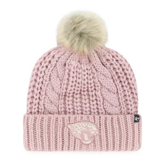 Jacksonville Jaguars '47 Women's Meeko Cuffed Knit Hat with Pom - Dusty Rose Hats