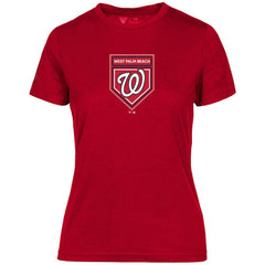 Washington Nationals Levelwear Women's 2024 Spring Training Maddox T-Shirt - Red T-shirts