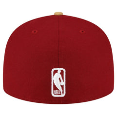 Cleveland Cavaliers 2-Tone 59FIFTY Fitted Hat Wine/Gold - New Era