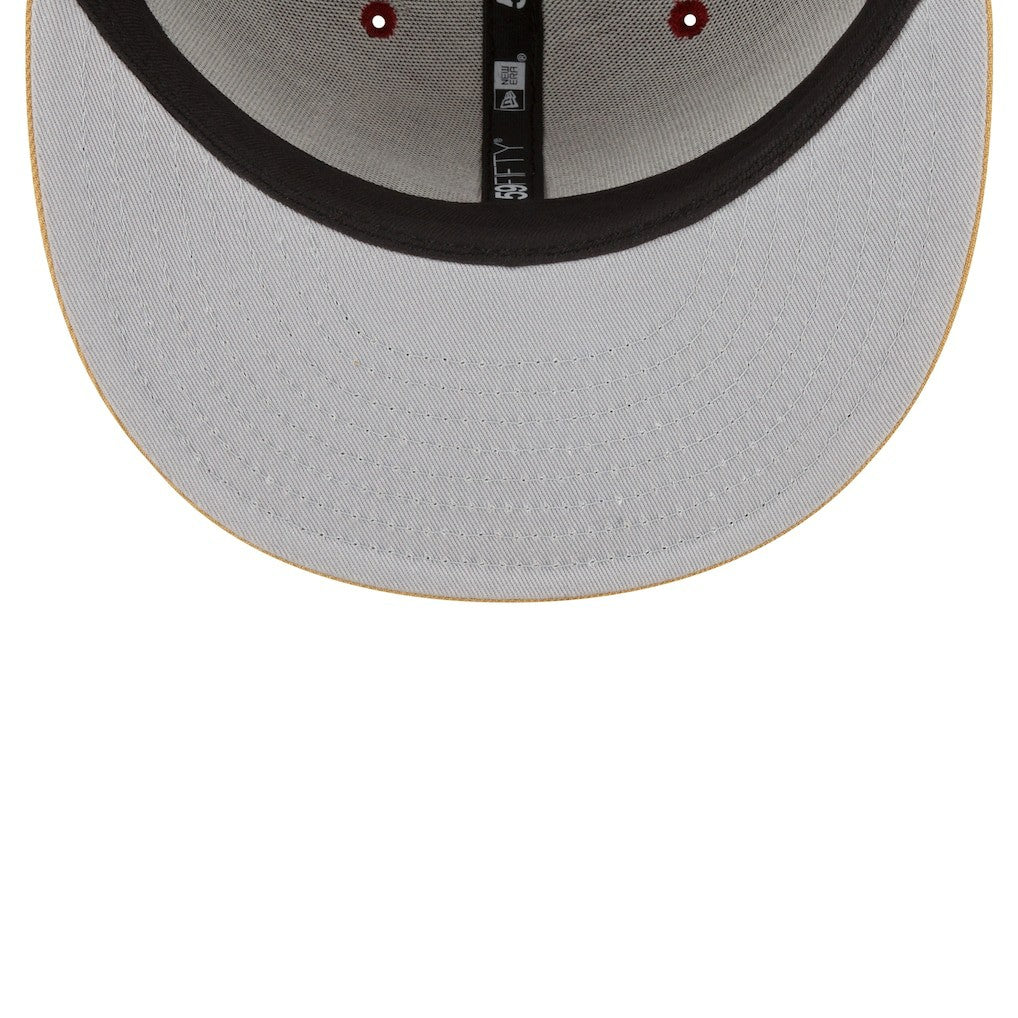 Cleveland Cavaliers 2-Tone 59FIFTY Fitted Hat Wine/Gold - New Era