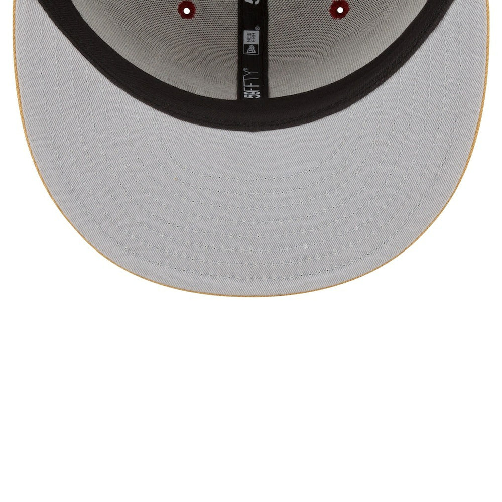 Cleveland Cavaliers 2-Tone 59FIFTY Fitted Hat Wine/Gold - New Era