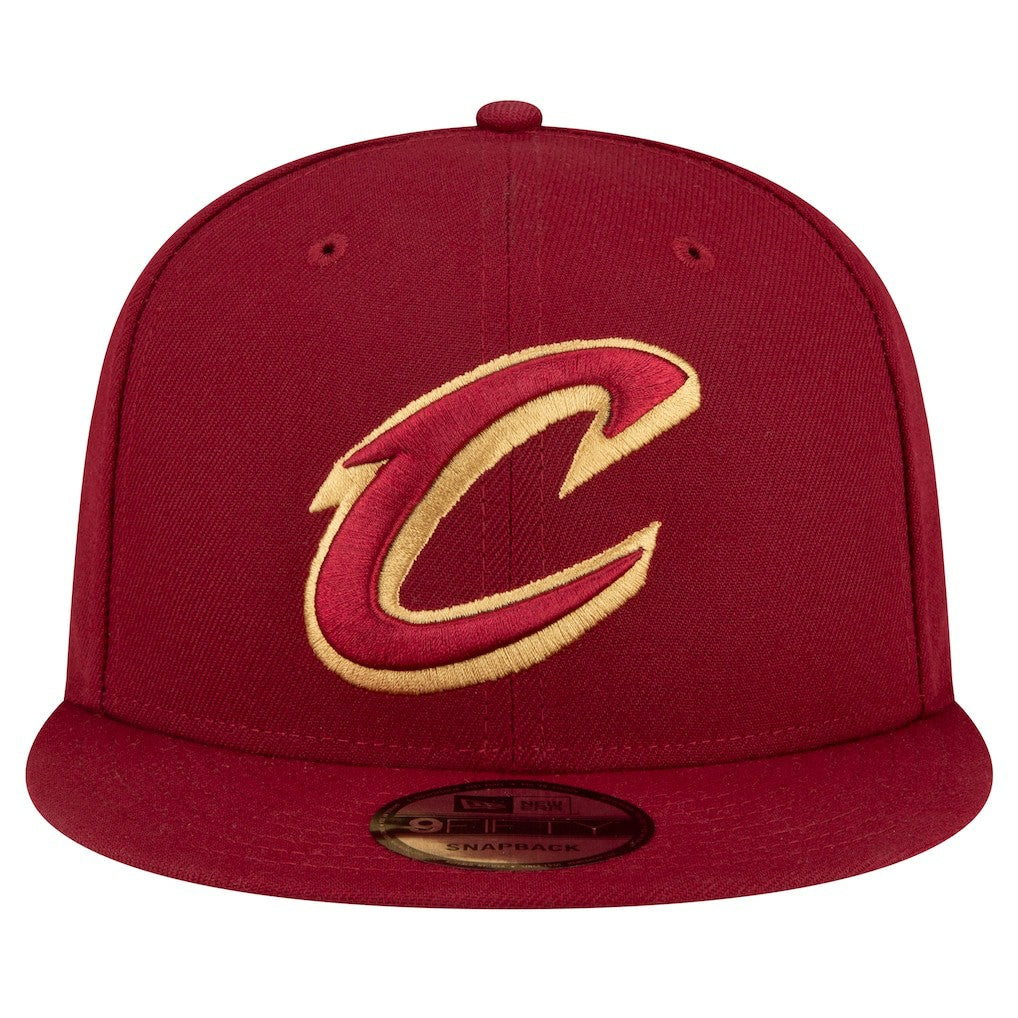 Cleveland Cavaliers Team Color 9FIFTY Snapback Hat Wine - New Era