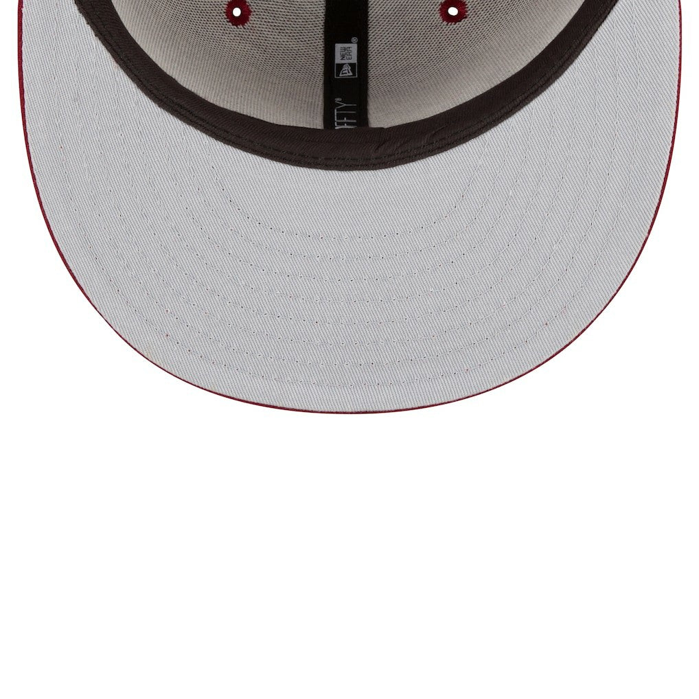 Cleveland Cavaliers Team Color 9FIFTY Snapback Hat Wine - New Era