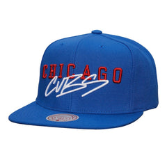 Chicago Cubs Mitchell & Ness Team Tagged Snapback Hat - Royal Hats