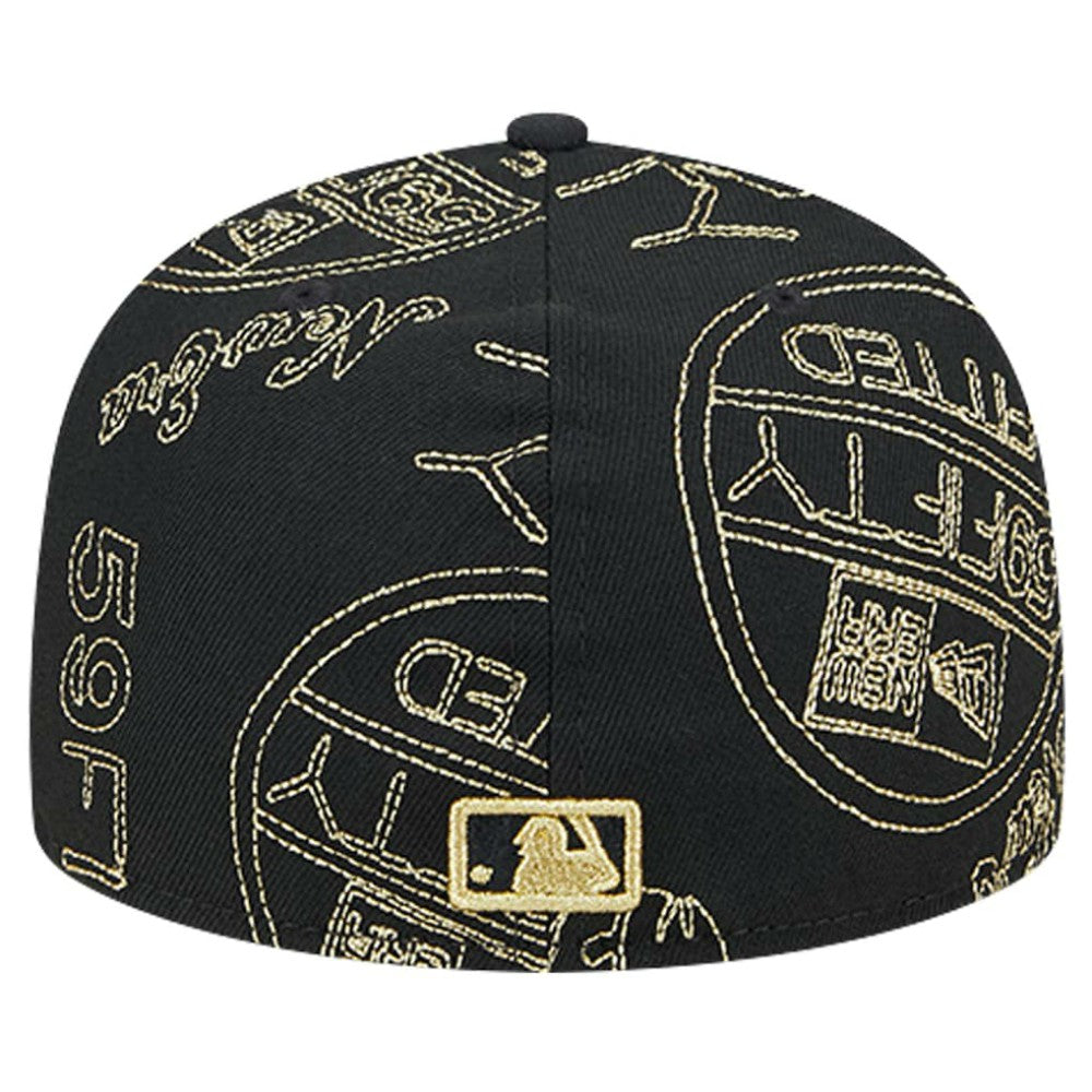Arizona Diamondbacks New Era 59FIFTY Day Allover Fitted Hat - Black Hats