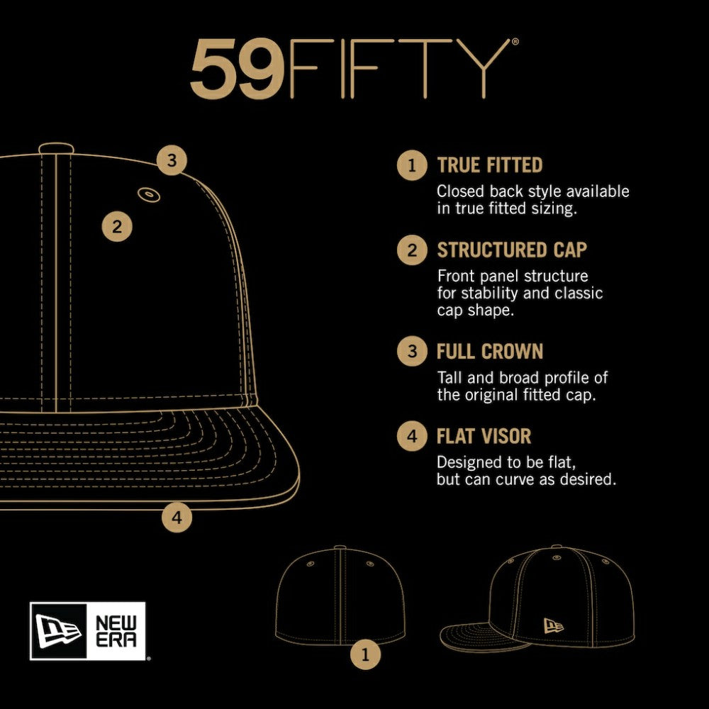 Arizona Diamondbacks New Era 59FIFTY Day Allover Fitted Hat - Black Hats