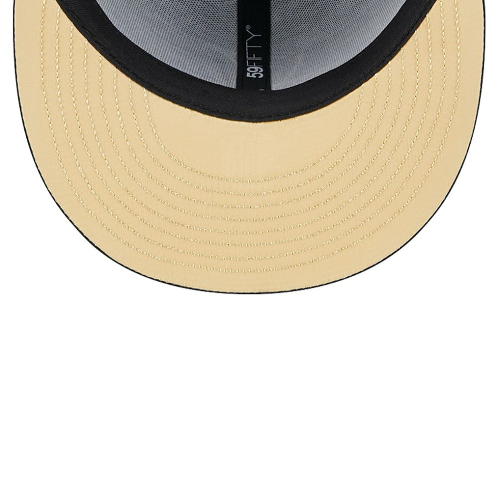 Atlanta Braves New Era 59FIFTY Day Allover Fitted Hat - Black Hats