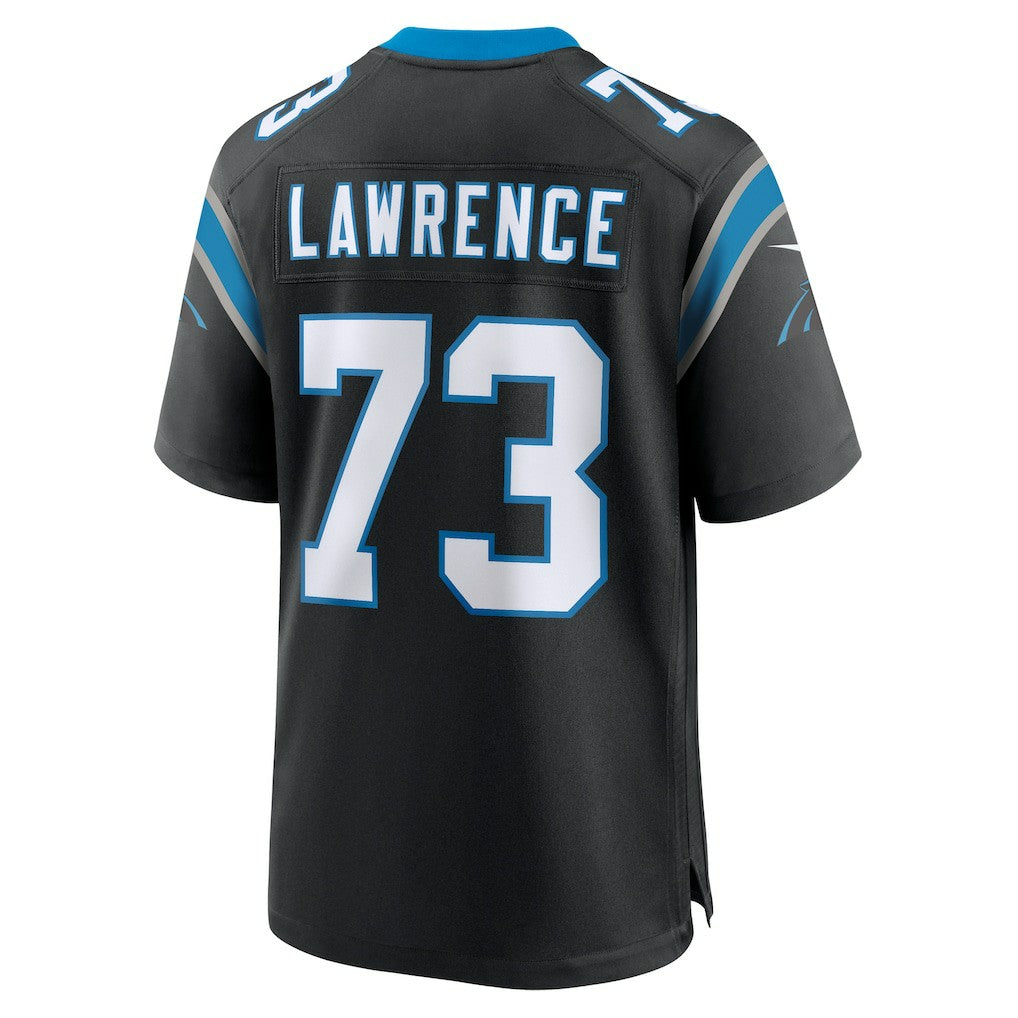 Rashard Lawrence Carolina Panthers Game Jersey - Black Jerseys