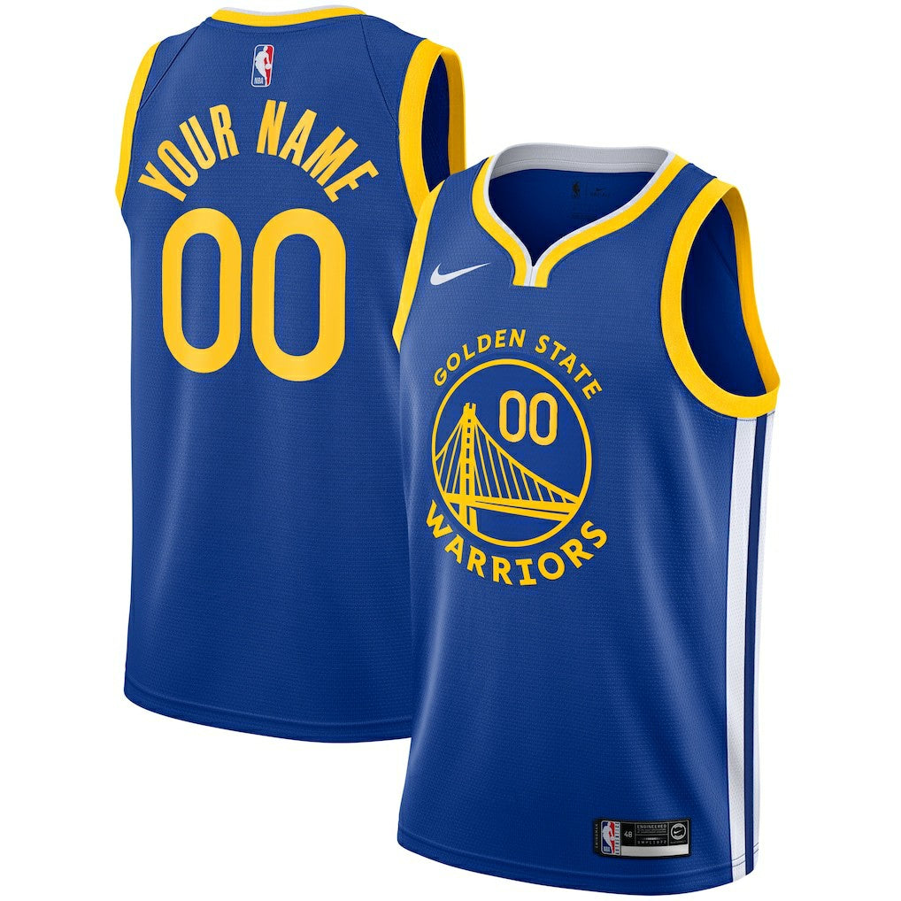 Golden State Warriors Unisex 2019/20 Custom Swingman Jersey Royal Icon Edition - Nike