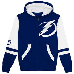 Tampa Bay Lightning Preschool Face Off Full-Zip Hoodie - Blue | US 200983897