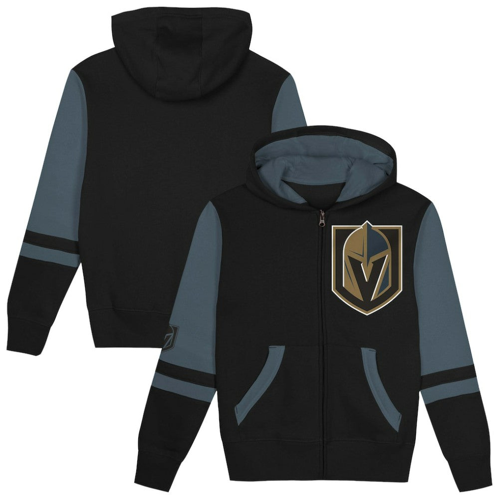 Vegas Golden Knights Preschool Face Off Full-Zip Hoodie - Black | US 200983919