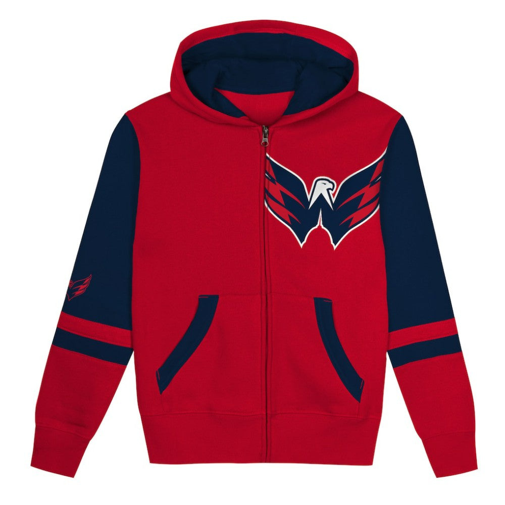 Washington Capitals Preschool Face Off Full-Zip Hoodie - Red | US 200983927