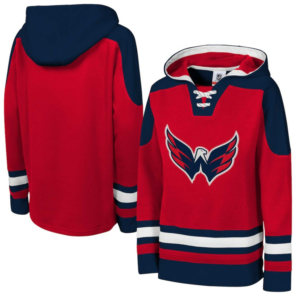 Washington Capitals Youth Ageless Must Have Home V-Neck Pullover Hoodie - Red | US 200983947