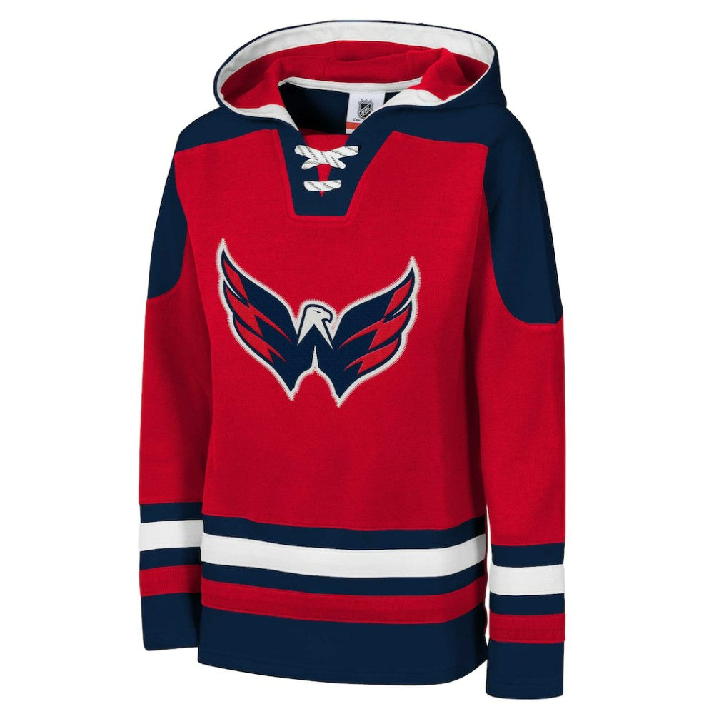 Washington Capitals Youth Ageless Must Have Home V-Neck Pullover Hoodie - Red | US 200983947
