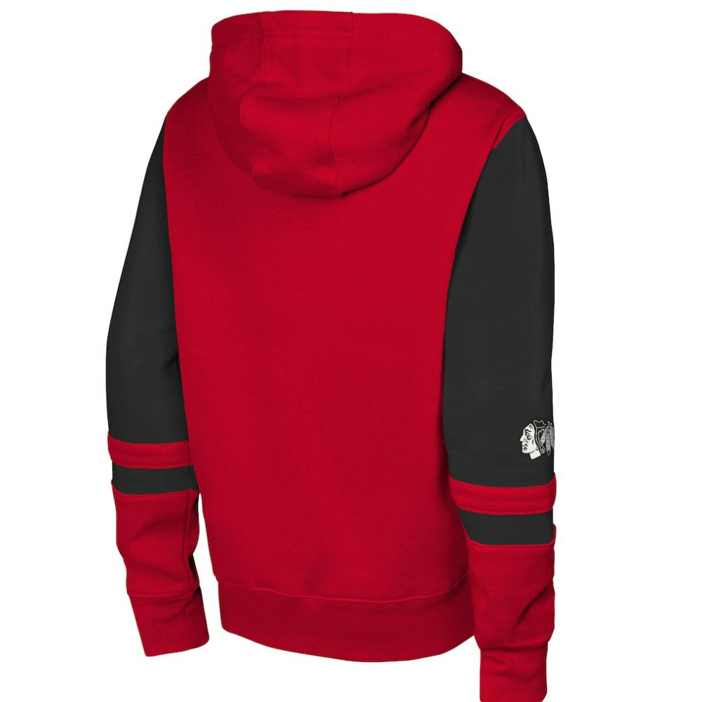 Chicago Blackhawks Youth Face Off Full-Zip Hoodie - Red | US 200984206