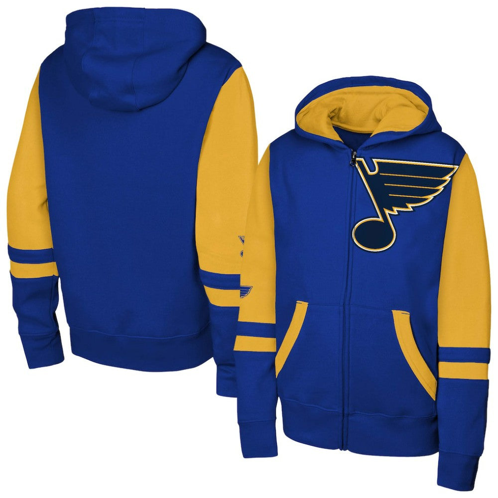 St. Louis Blues Youth Face Off Full-Zip Hoodie - Blue | US 200984207