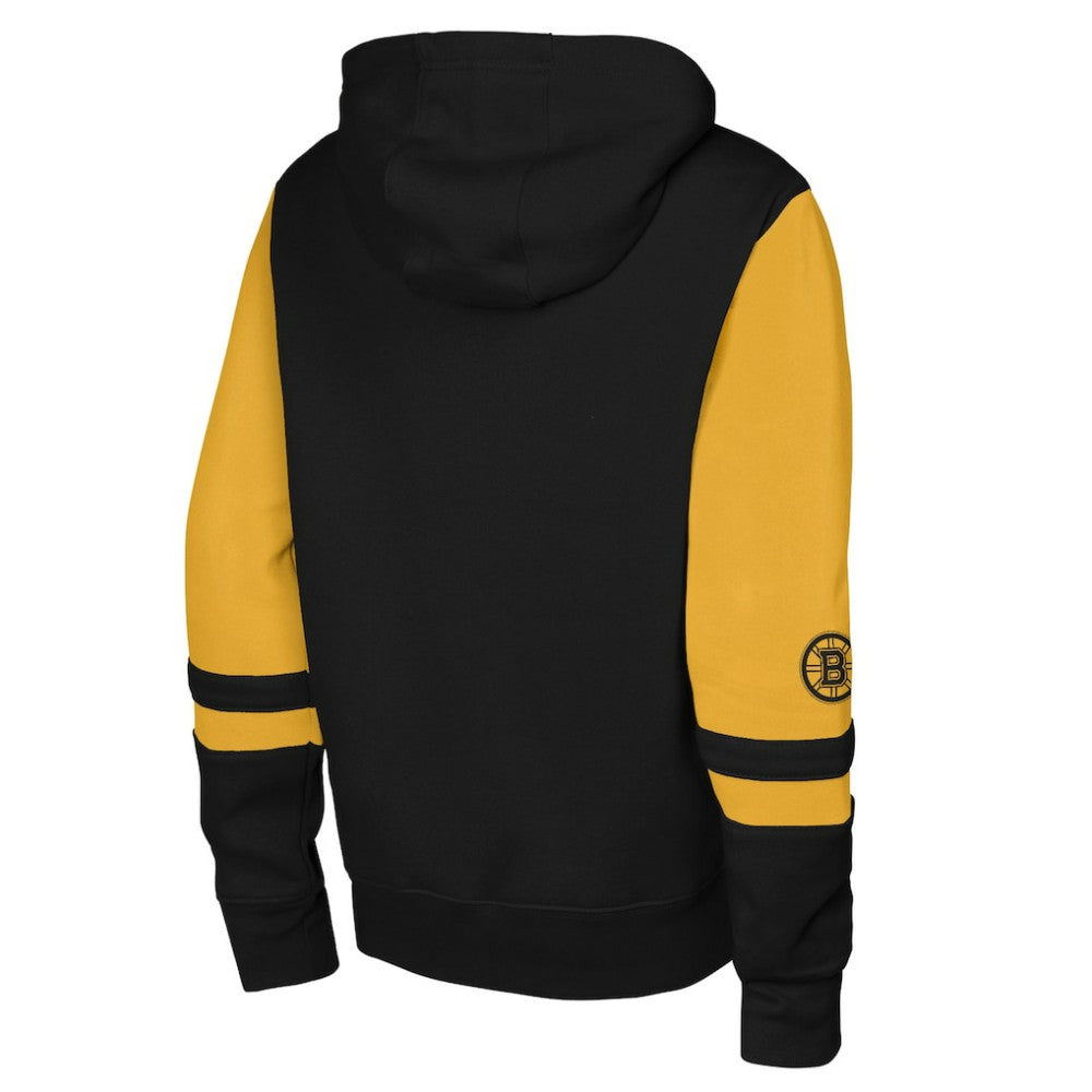Boston Bruins Youth Face Off Full-Zip Hoodie - Black | US 200984208
